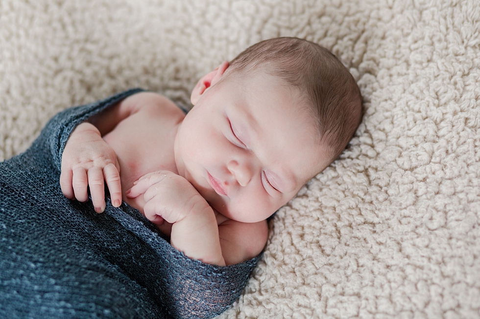 Newborn baby girl pictures taken in Durham, NC by Traci Huffman Photography