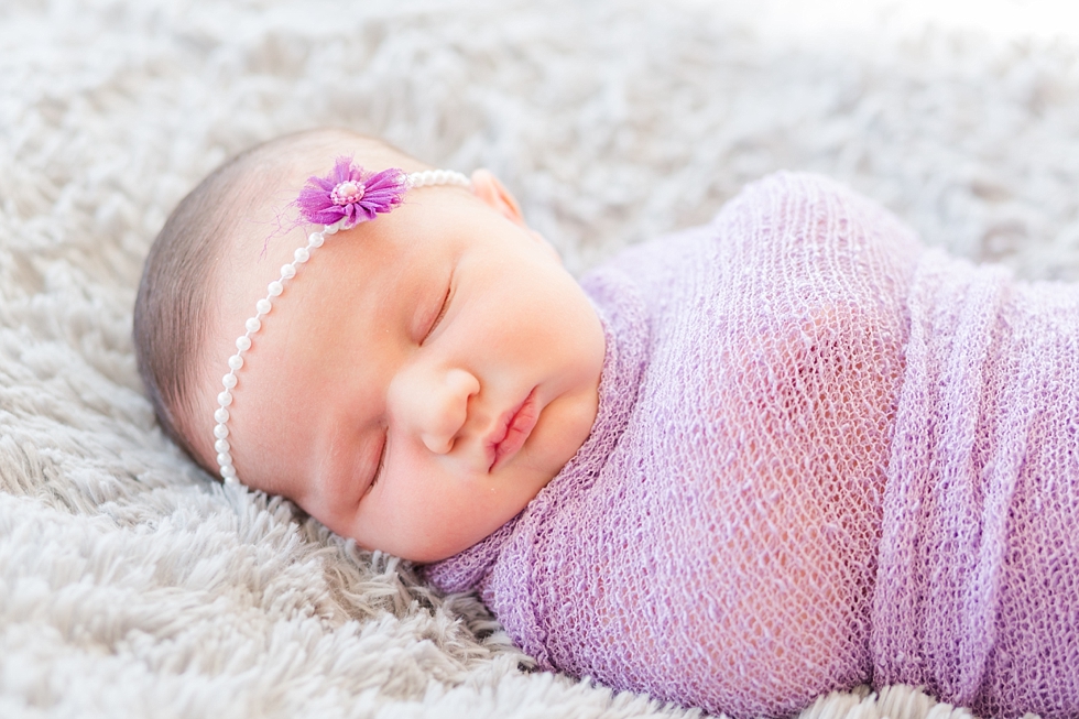 newborn baby girl pictures taken by Traci Huffman Photography