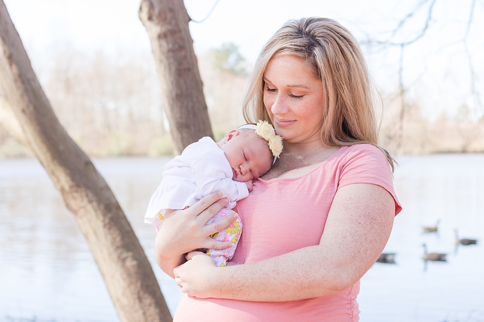 newborn baby girl pictures taken by Traci Huffman Photography