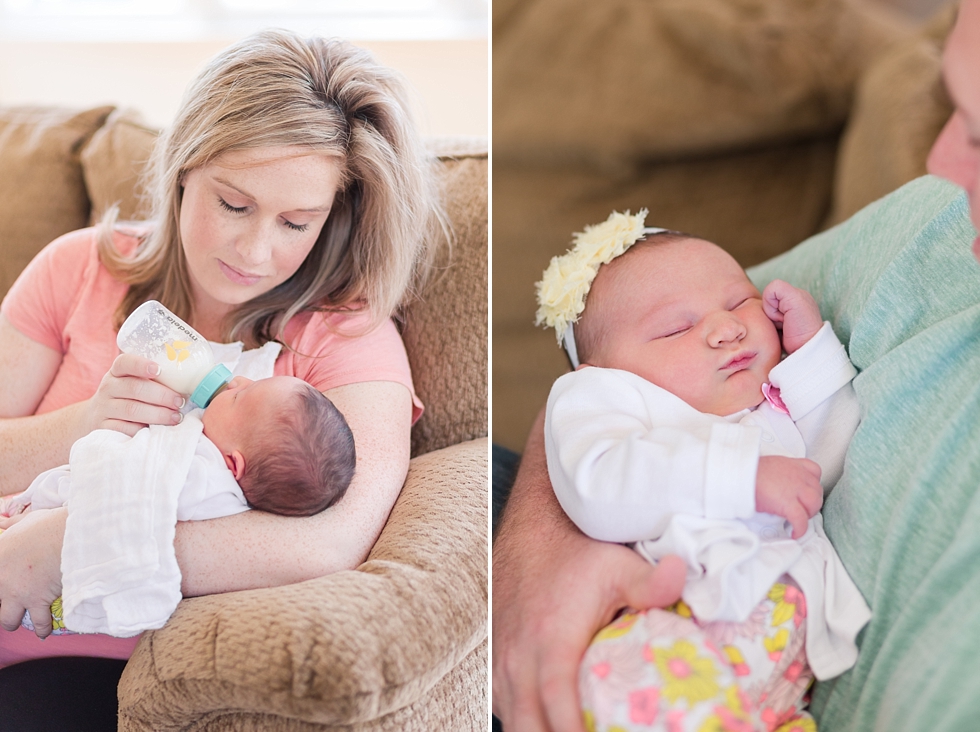 newborn baby girl pictures taken by Traci Huffman Photography