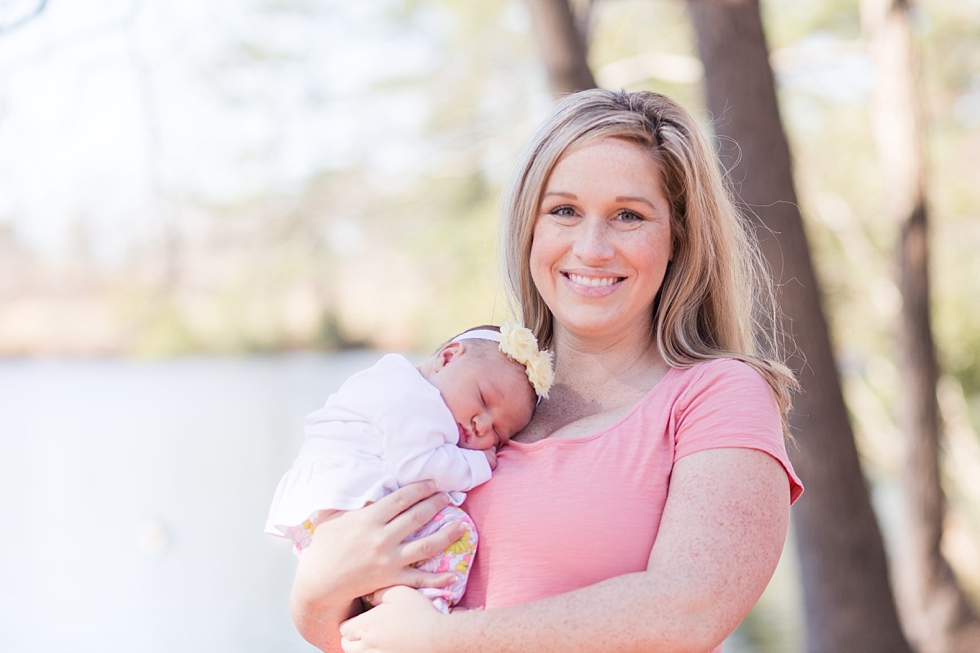 newborn baby girl pictures taken by Traci Huffman Photography