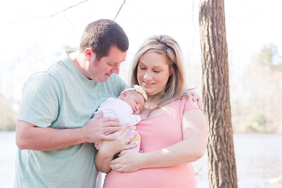 newborn baby girl pictures taken by Traci Huffman Photography