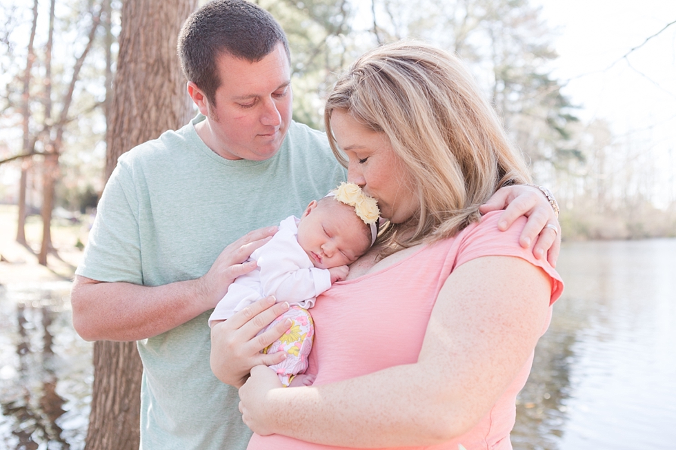 newborn baby girl pictures taken by Traci Huffman Photography