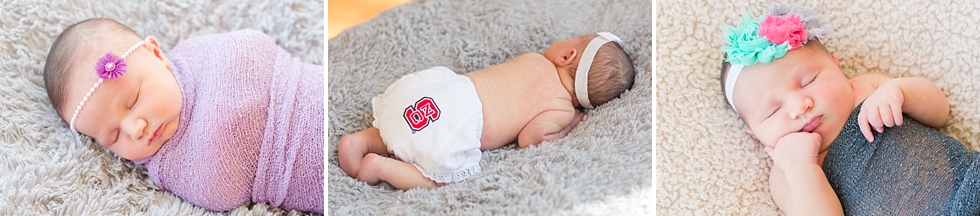 newborn baby girl pictures taken by Traci Huffman Photography