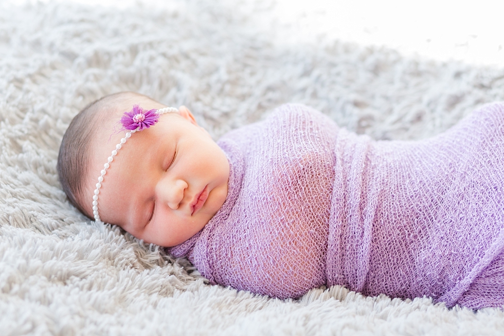 newborn baby girl pictures taken by Traci Huffman Photography