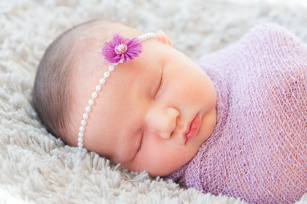 newborn baby girl pictures taken by Traci Huffman Photography