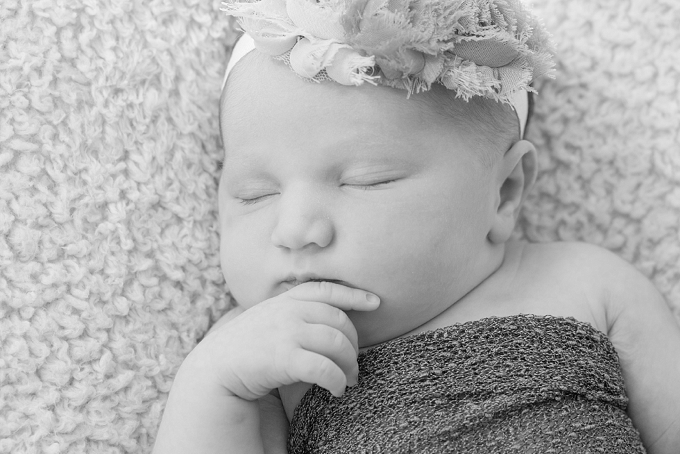 newborn baby girl pictures taken by Traci Huffman Photography