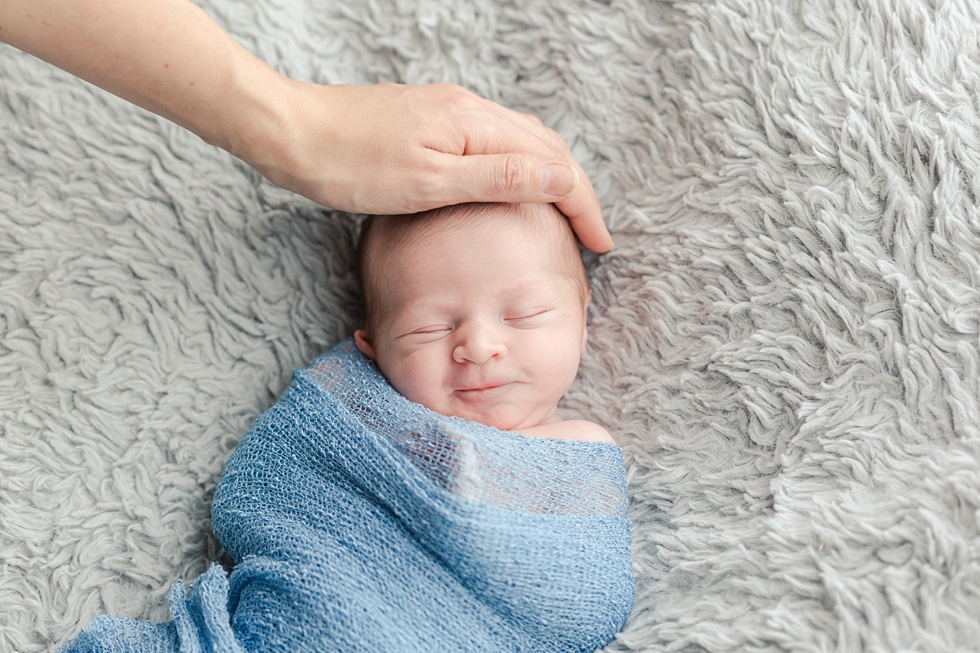 baby boy newborn pictures in Morrisville, NC