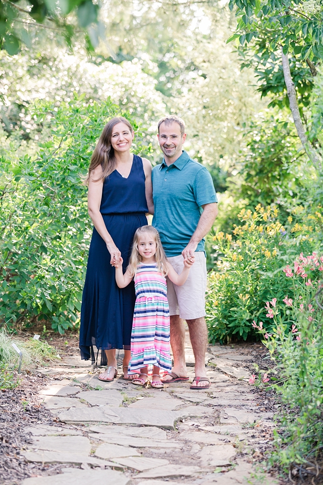 Family Photos taken at the JC Raulston Arboretum in Raleigh, NC by Traci Huffman Photography