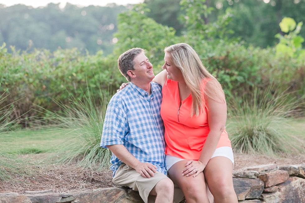 Engagement Pictures taken in downtown Cary, Nc and at Yates Mill in Raleigh, NC by Traci Huffman Photography