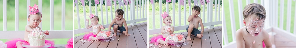 Cake smash and first birthday photos in Raleigh, NC