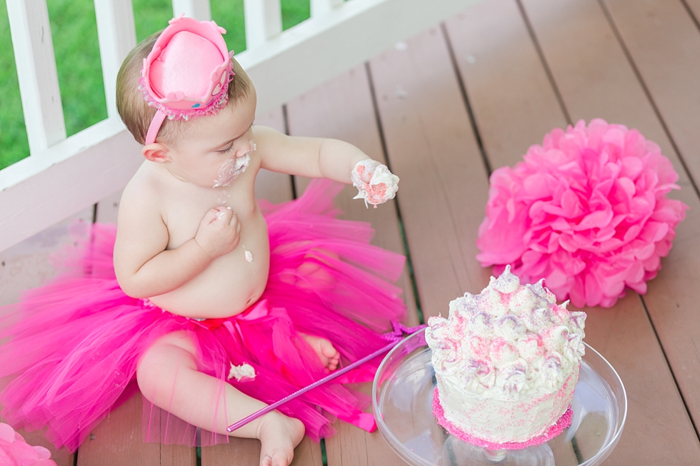 Cake smash and first birthday photos in Raleigh, NC