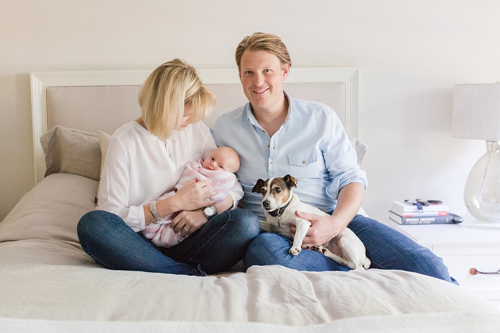 Lifestyle newborn photographer in Cary NC