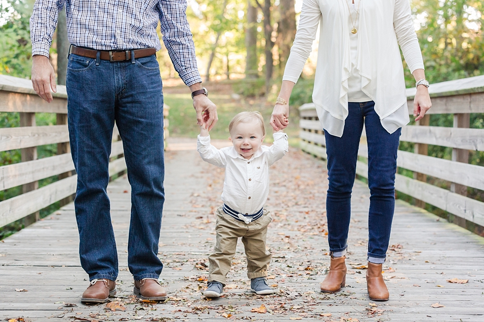 fall family photos taken in Apex, NC by Traci Huffman Photography - Bowes