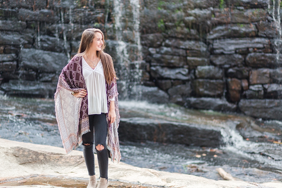 Senior photos taken in raleigh NC at Yates Mill by high school senior photographer - Traci Huffman Photography - Toal