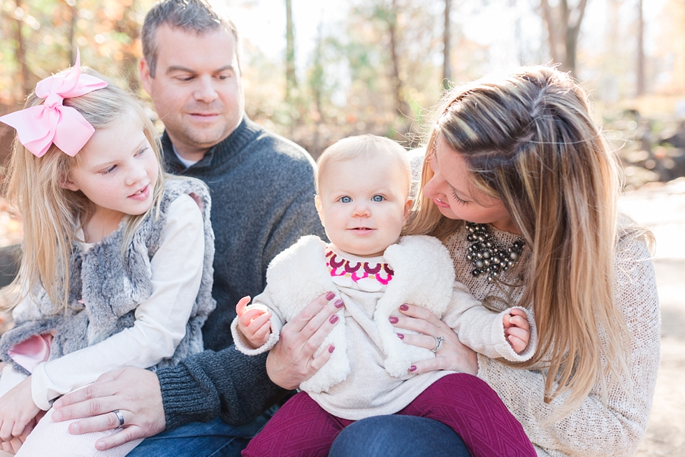Fall family photos taken at Yates Mill in Raleigh NC by family photographer Traci Huffman Photography - Bynum