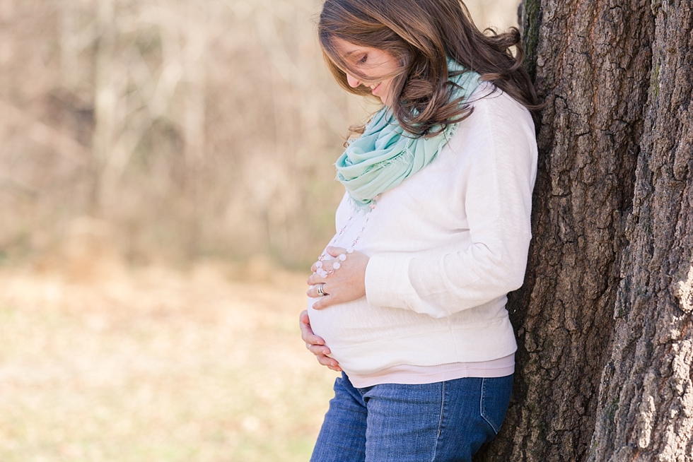 Maternity photos taken in Durham NC by maternity photographer - Traci Huffman Photography - Albert