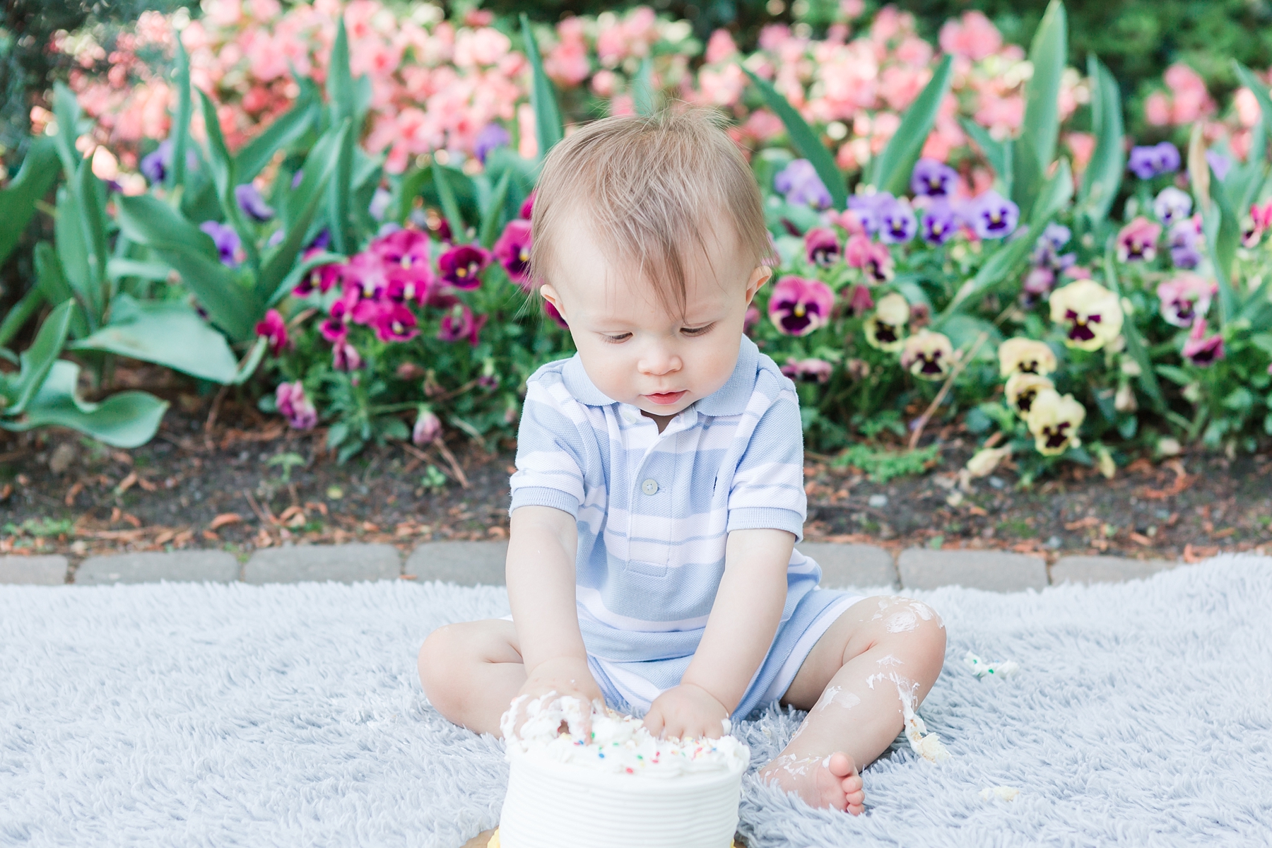 first birthday and cake smash photos by Raleigh, NC family and birthday photographer - Traci Huffman Photography - Christian_0039.jpg