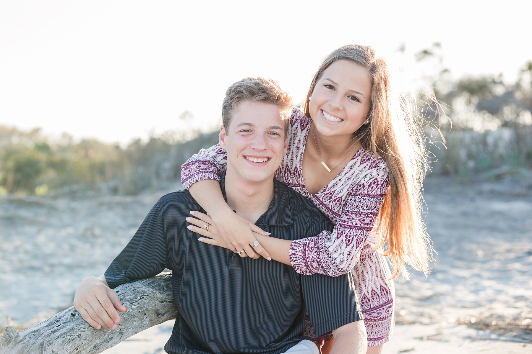 senior photos on Folly Beach, SC family and birthday photographer - Traci Huffman Photography - Logan and Alexis_0004.jpg