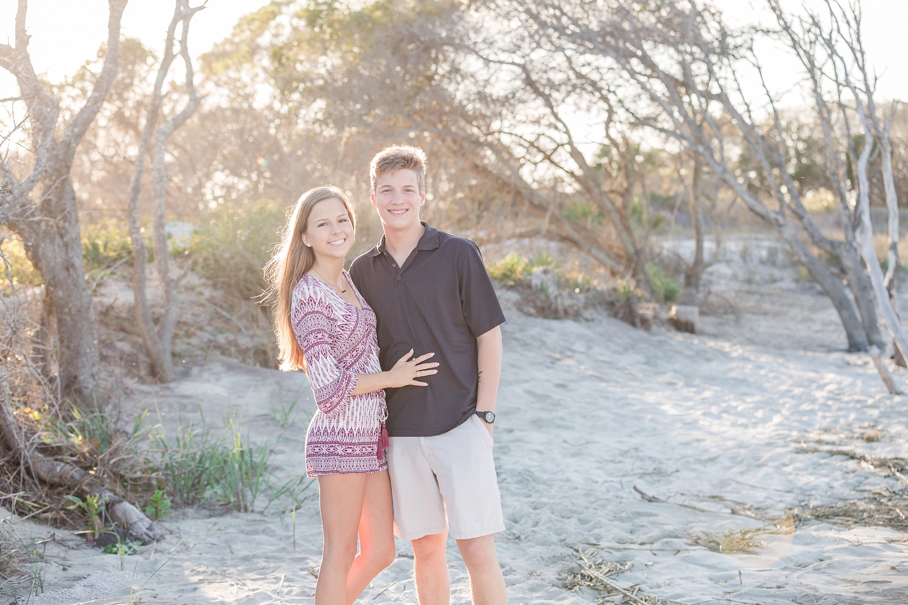 senior photos on Folly Beach, SC family and birthday photographer - Traci Huffman Photography - Logan and Alexis_0006.jpg