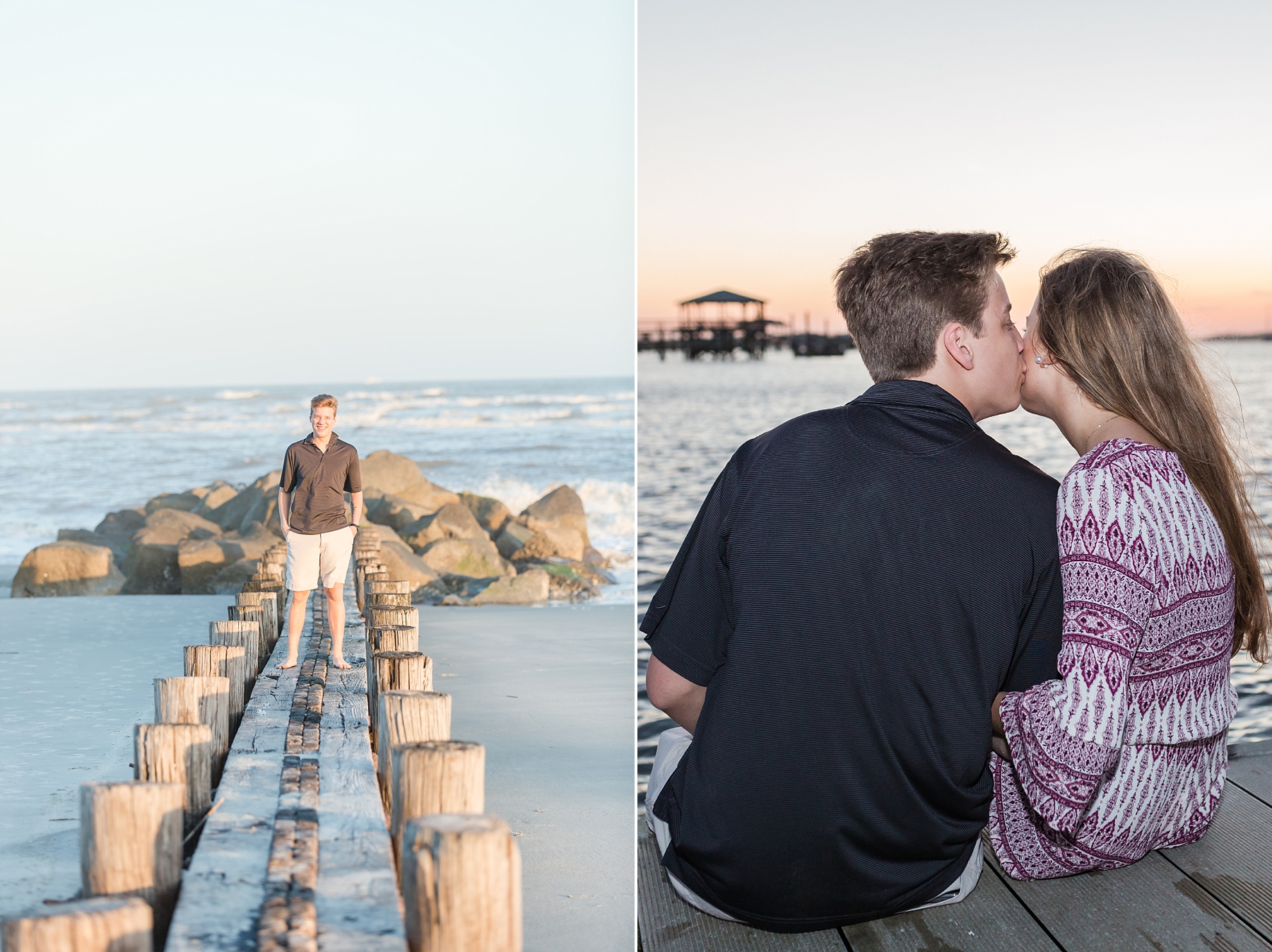 senior photos on Folly Beach, SC family and birthday photographer - Traci Huffman Photography - Logan and Alexis_0017.jpg