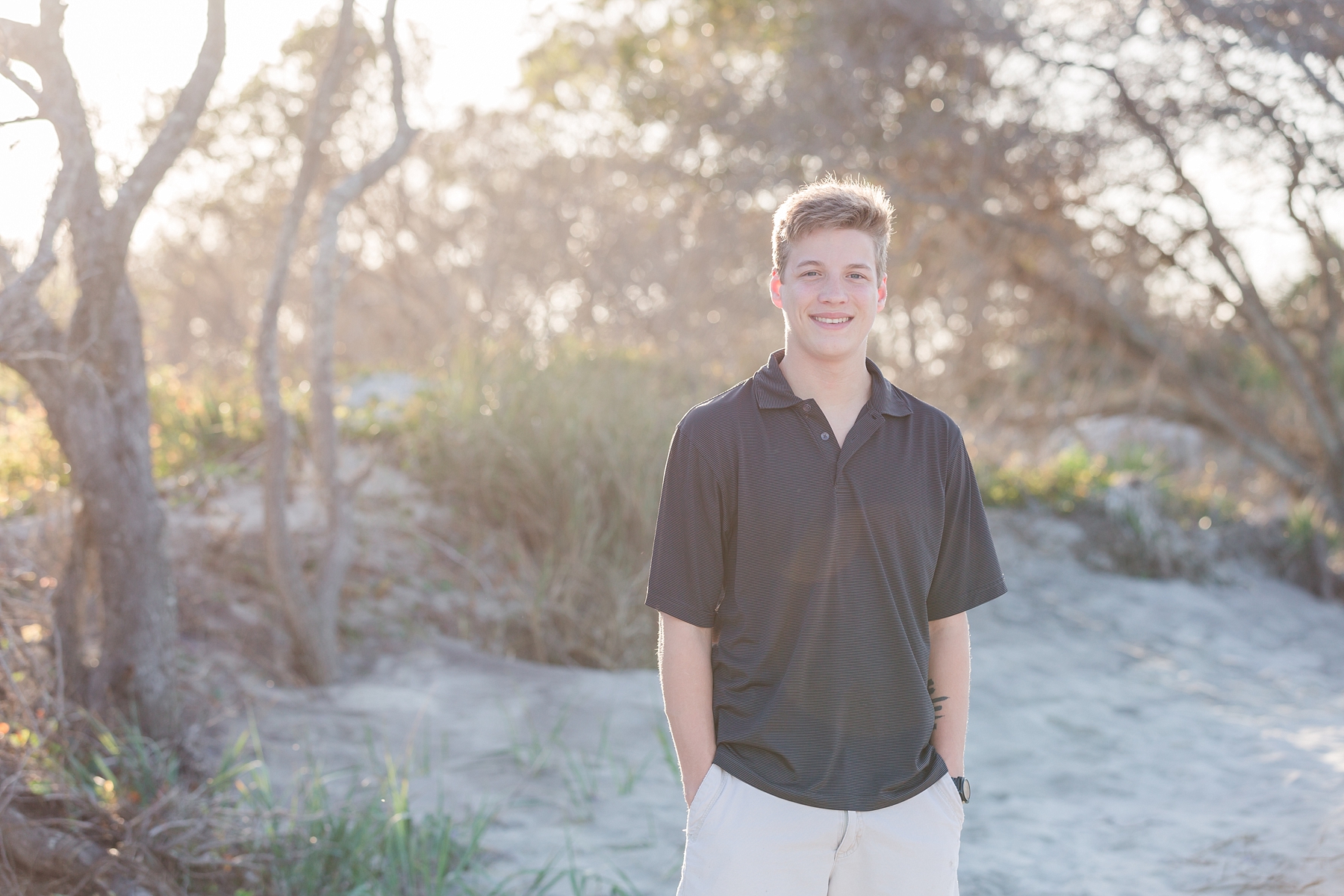 senior photos on Folly Beach, SC family and birthday photographer - Traci Huffman Photography - Logan and Alexis_0018.jpg