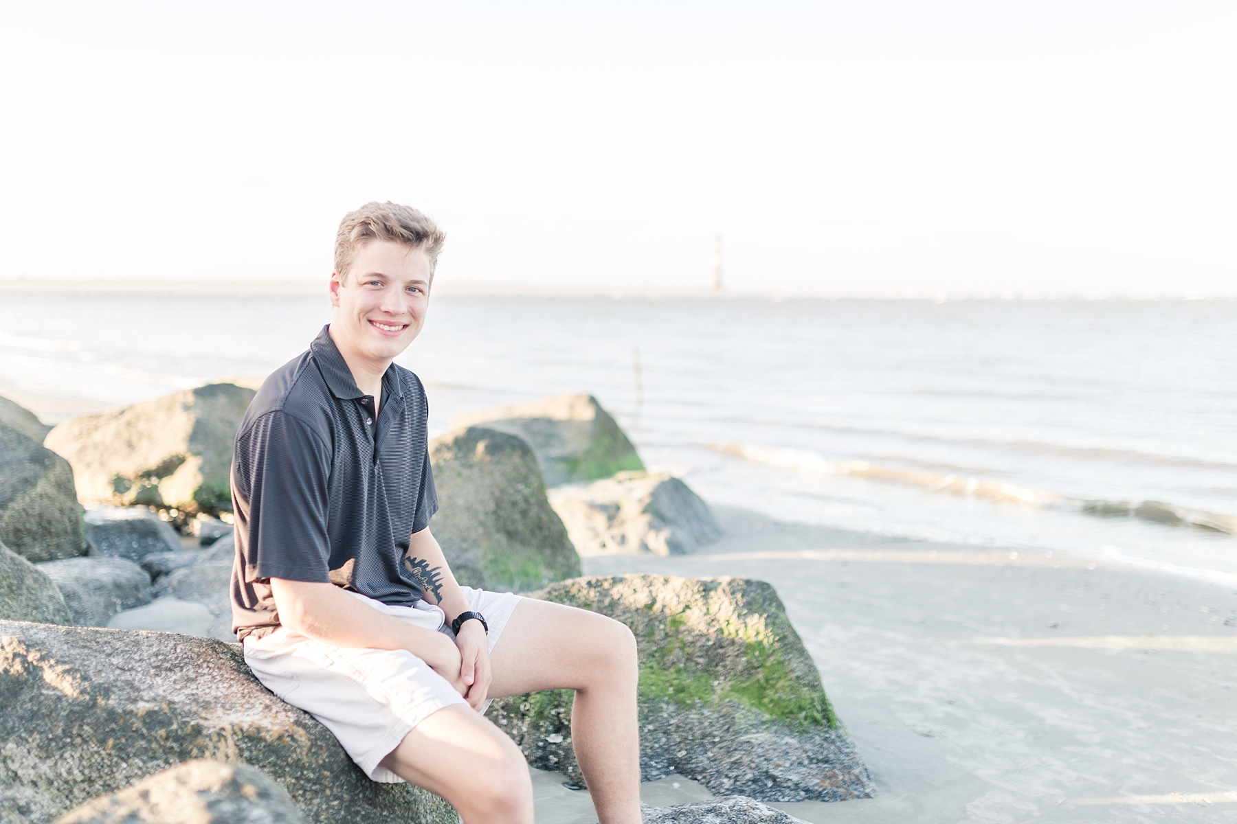 senior photos on Folly Beach, SC family and birthday photographer - Traci Huffman Photography - Logan and Alexis_0027.jpg