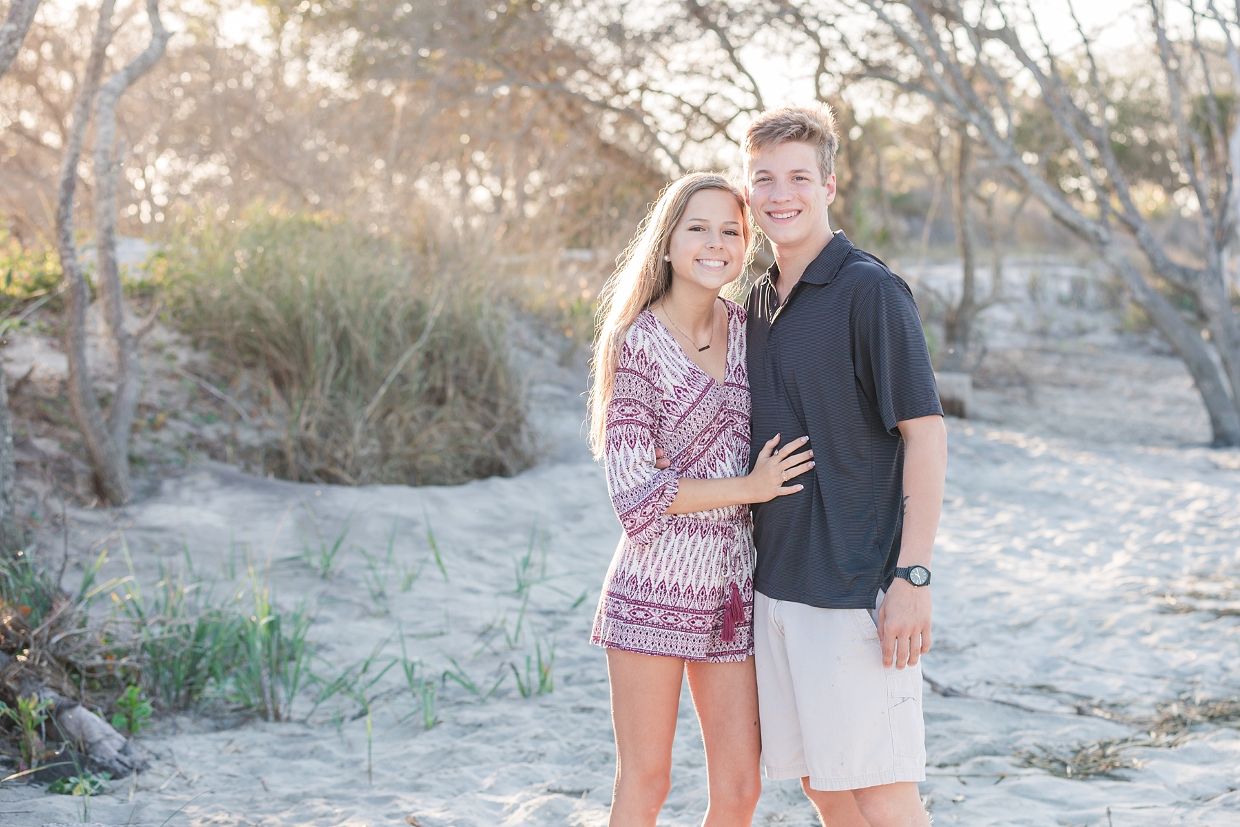 senior photos on Folly Beach, SC family and birthday photographer - Traci Huffman Photography - Logan and Alexis_0040.jpg