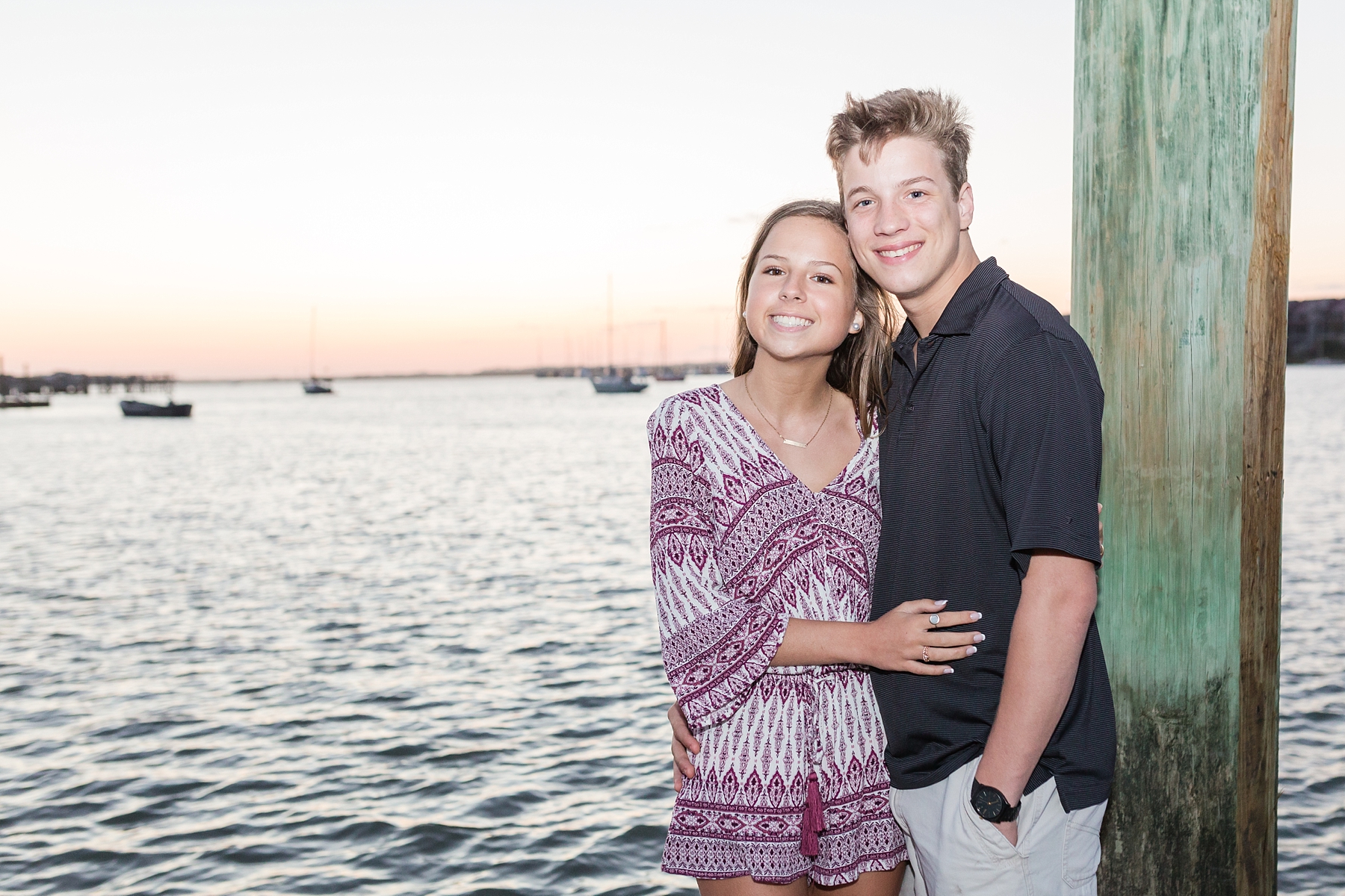 senior photos on Folly Beach, SC family and birthday photographer - Traci Huffman Photography - Logan and Alexis_0050.jpg