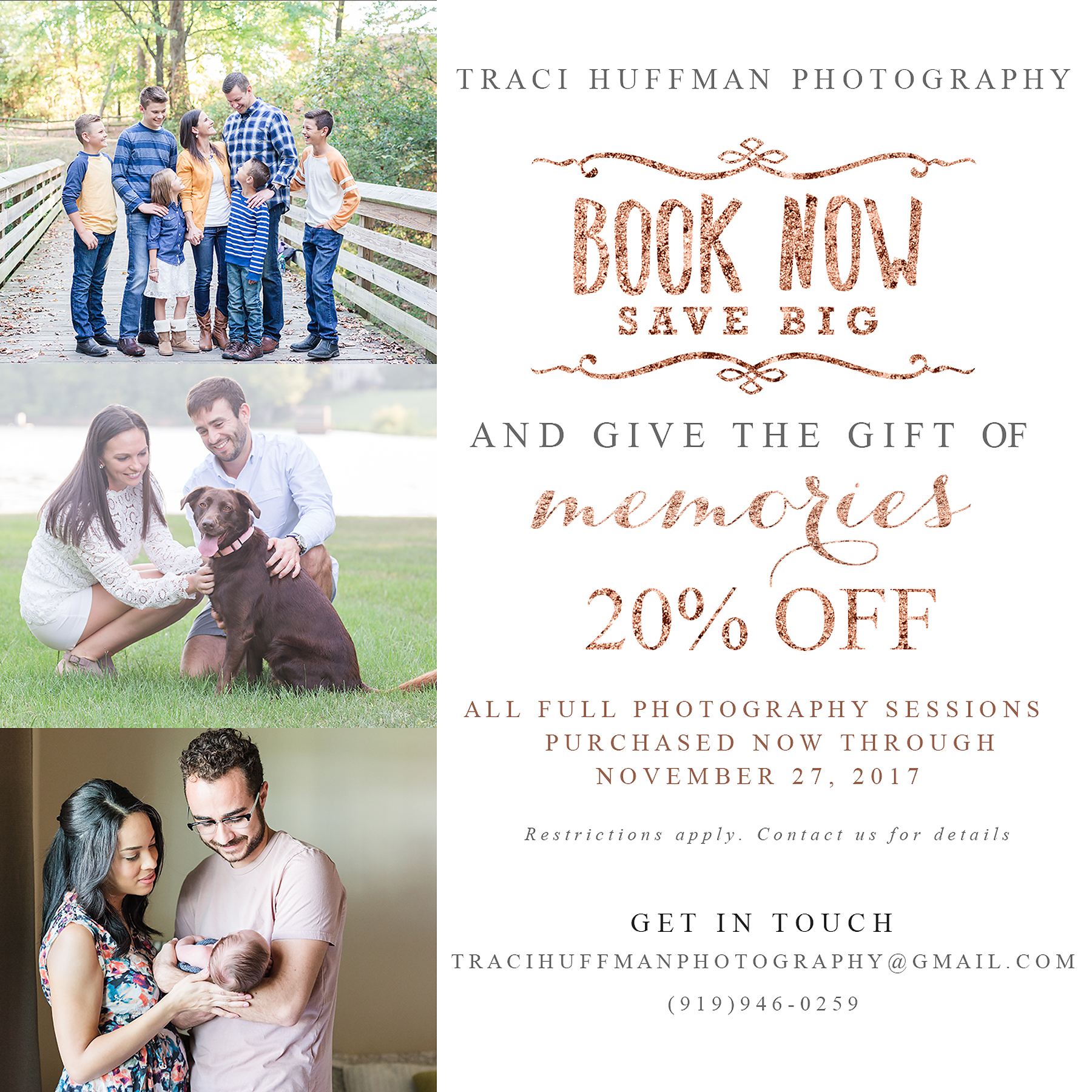small business | small business saturday | black friday | support local | Raleigh Photographer | Traci Huffman Photography